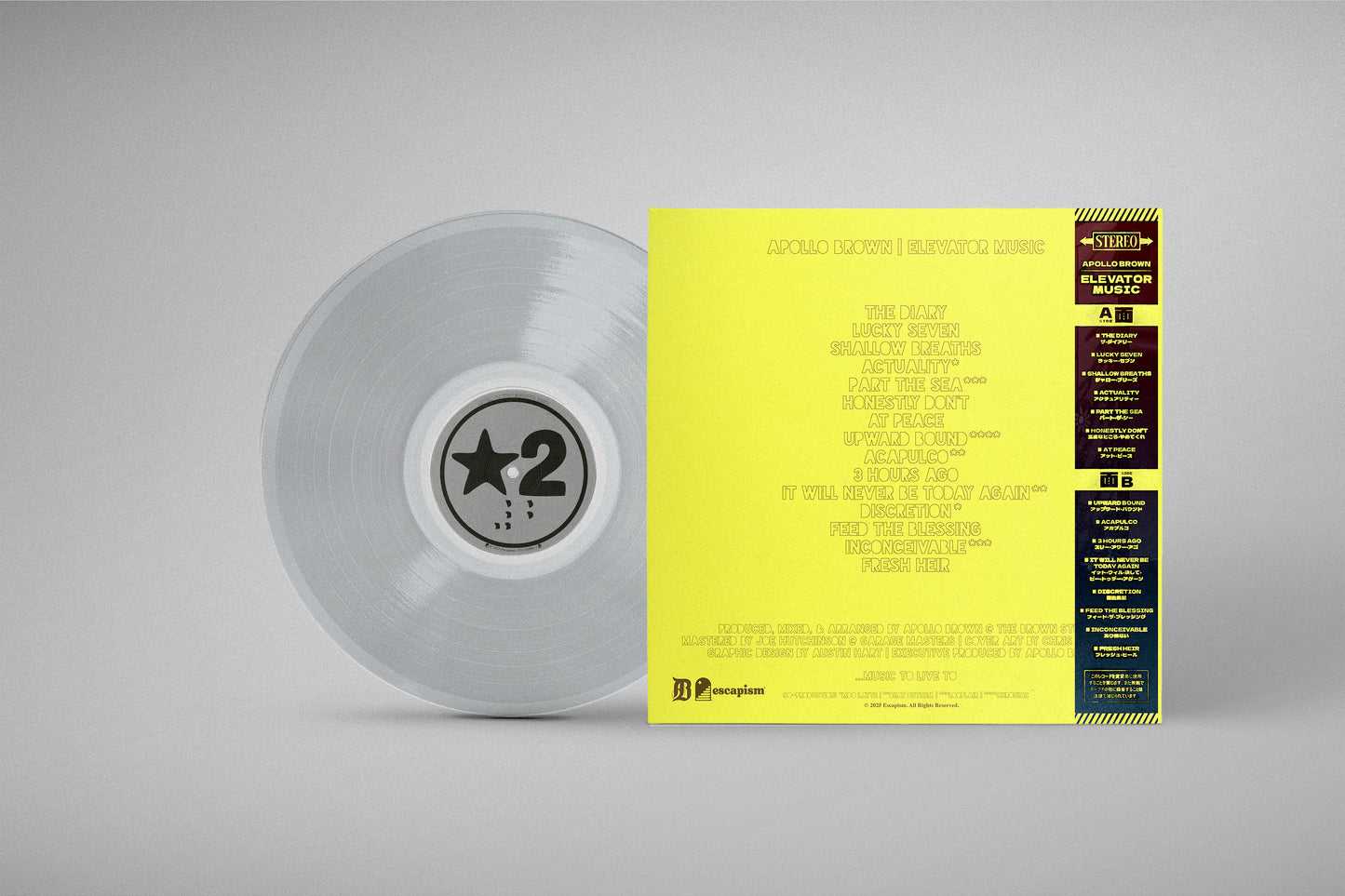 ELEVATOR MUSIC (CLARITY VINYL with OBI STRIP)